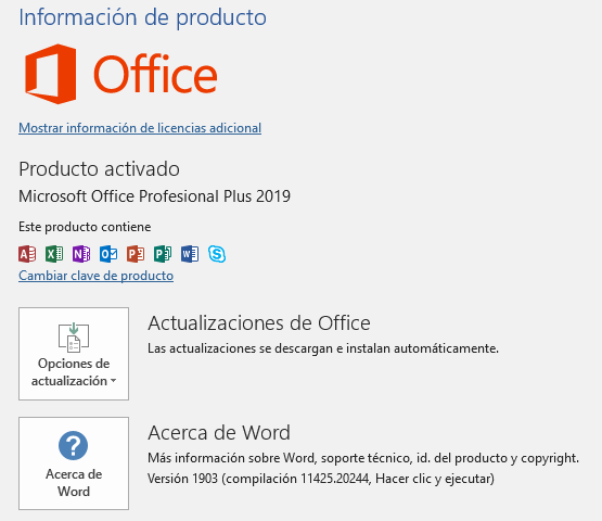 Microsoft Office 2019 : Productos de Oficina 