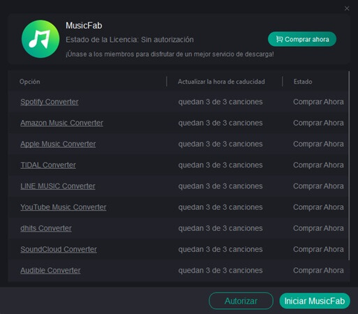 Descargar mp3 spotify