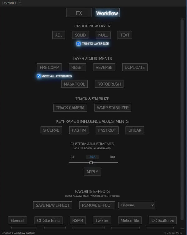 Funciones DJM EssentialFX Effects