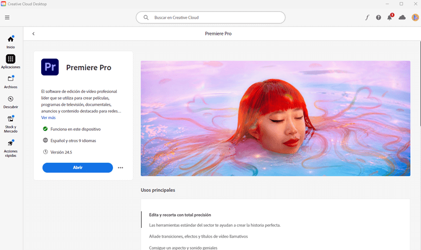 licencia Adobe Premiere Pro