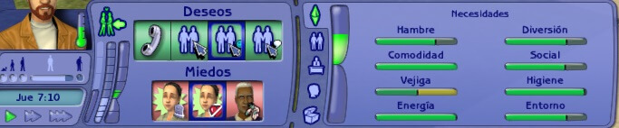 Sentimientos Sims