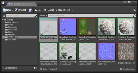 Unreal Engine SpeedTree Modeler