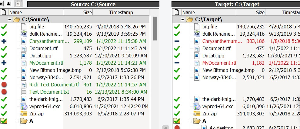 ViceVersa comparar archivos