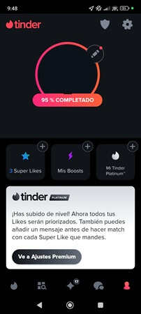 Subscripcion Tinder Platino